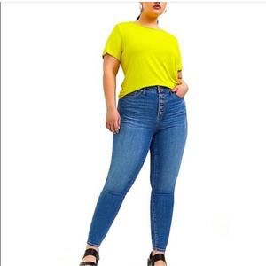 Torrid sky high skinny jeans medium wash size 24S